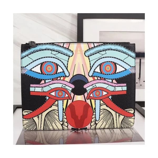 [시선강탈!!]Givenchy 2019 Leather Clutch Bag,30cm - 지방… - 1