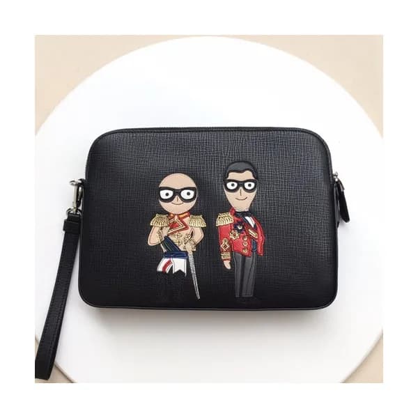 Dolce&Gabbana 2019 Leather Clutch Bag ,26CM - 돌체 앤… - 1
