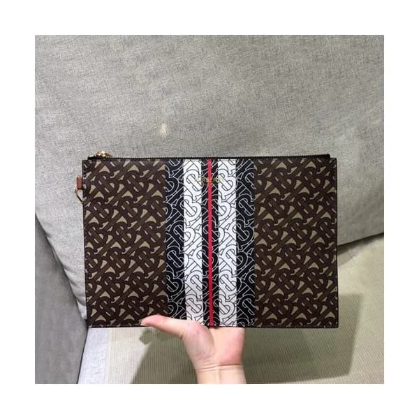 Burberry 2019 TB Canvas Clutch Bag , 30cm - 버버리 20… - 1