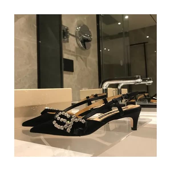 Sergio Rossi 2019 Ladies Slik Middle Heel Slingba…
