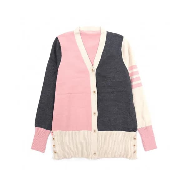 Thom Browne 2019 Mens Cotton V-neck Cardigan - 톰브… - 1