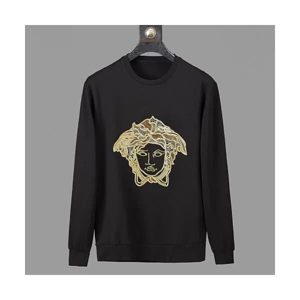 Versace 2019 Mens Medusa Logo Crew-neck Tshirt - 베… - 1