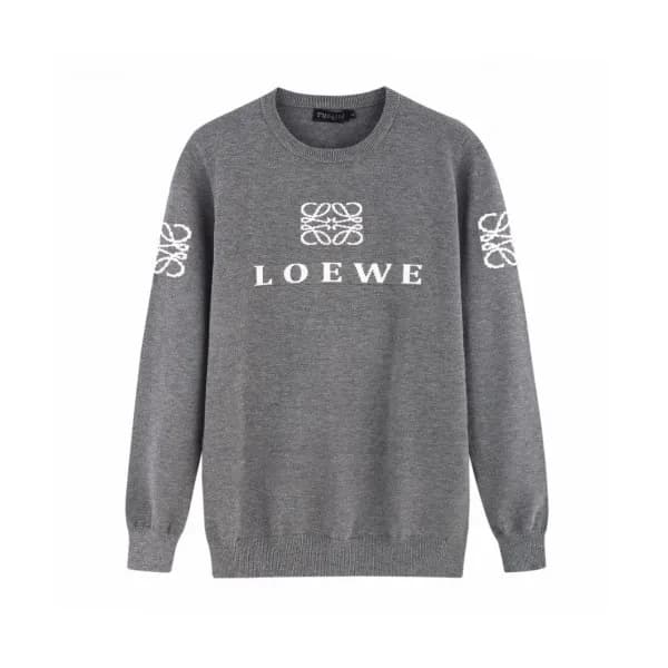Loewe 2019 Mens Logo Crew-neck Wool Sweater - 로에베… - 1