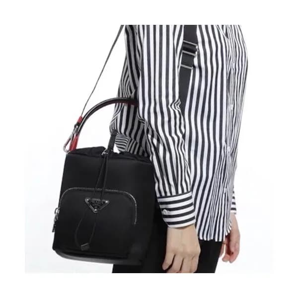 Prada 2019 Women Nylon Bucket Tote Shoulder Bag ,2… - 1