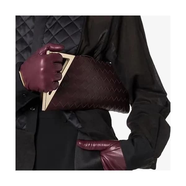 Bottega Veneta 2019 Rim Leather Clutch Bag,33cm - … - 1