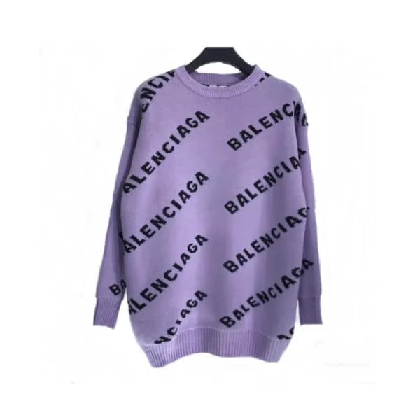 Balenciaga 2019 Mm/Wm Logo Crew - neck Sweater - 발… - 1