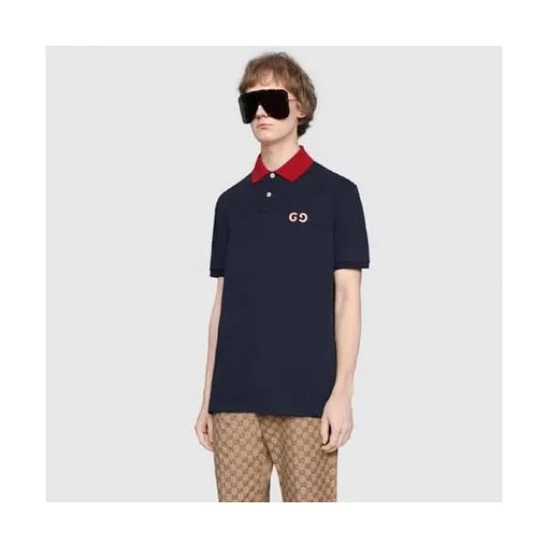 [매장판]Gucci 2019 Mm/Wm Logo Cotton Polo Short Sleev… - 1