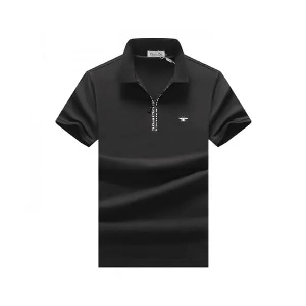Dior 2019 Mens Logo Silket Short Sleeved Polo Tshi… - 1
