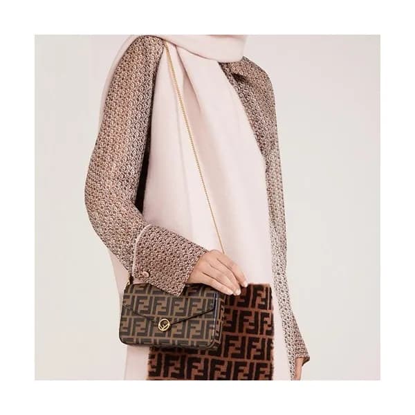 Fendi 2019 Leather Chain Shoudler Cross Bag,22CM -… - 1