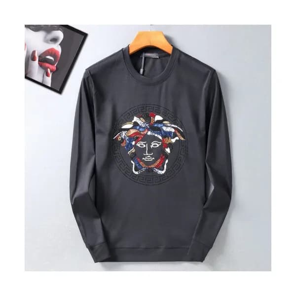 Versace 2019 Mens Medusa Crew-neck Silket Tshirt -… - 1