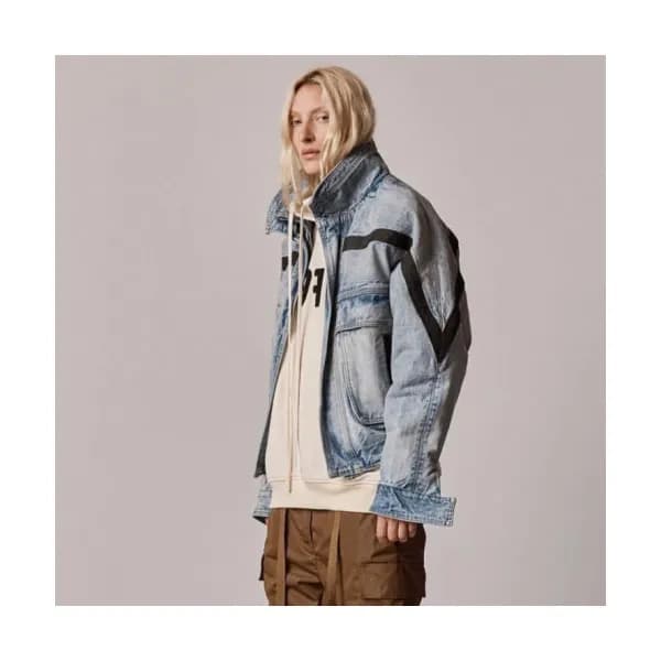 Fear of god 2019 Mens Manuel Logo Denim Jackets -… - 1