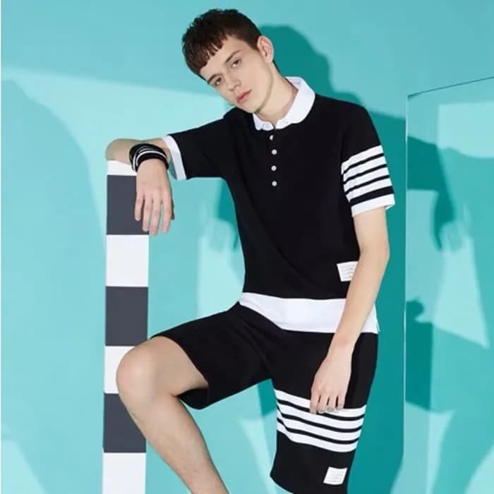 톰브라운 남성 폴로 반팔티 - Thom Browne Mens Polo Tshirts - t… - 1