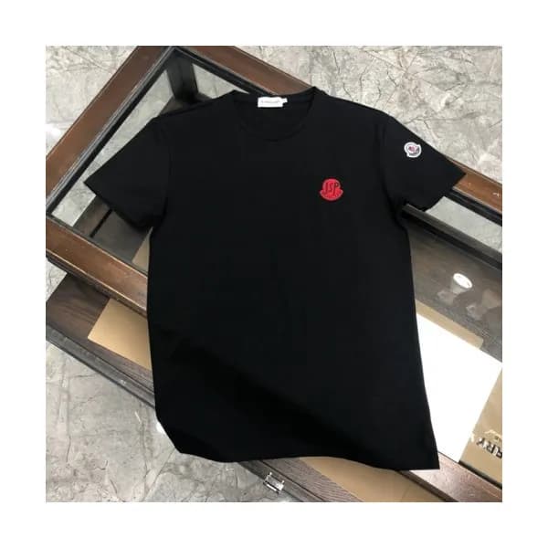 [매장판]Moncler 2020 Mens Logo Silket Crew-neck Short… - 1