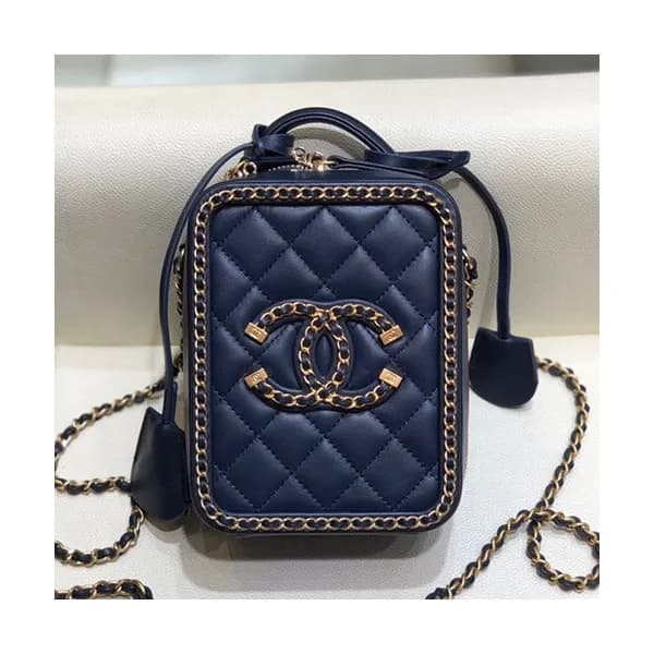Chanel 2020 Leather Chain Tote Shoulder Cross Bag,… - 1