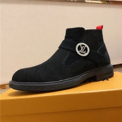 Louis Vuitton 2020 Men's Leather Ankle Boots -… - 1