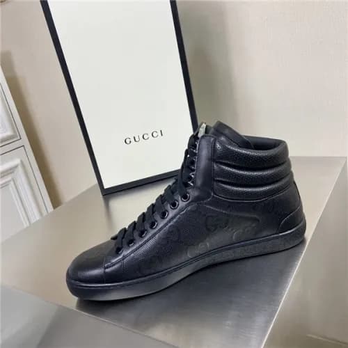 Gucci 2020 Men's Leather Sneakers - 구찌 2020 남성… - 1