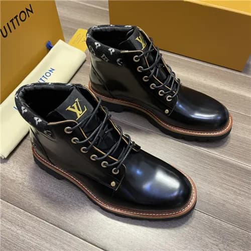 Louis Vuitton 2021 Men's Leather Ankle Boots -… - 1