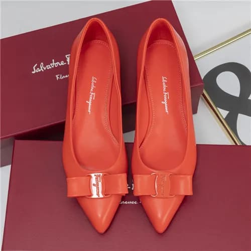 Salvatore Ferragamo 2021 Women's Leather Flat … - 1