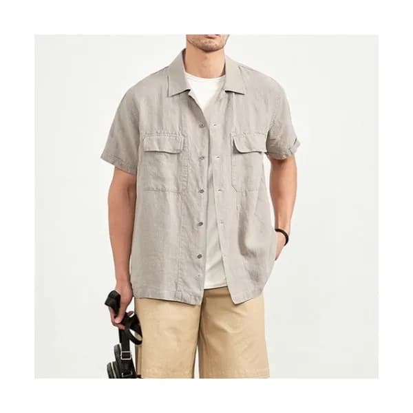 Ermenegildo Zegna Mens Business Short Sleeved Pol… - 1