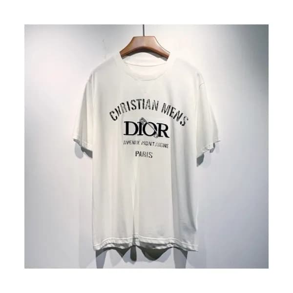 Dior Mm/Wm Casual Crew-neck Short Sleeved Tshirts… - 1