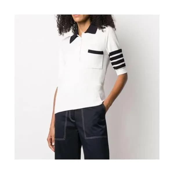 Thom Browne Womens Polo Tshirts - 톰브라운 여성 폴로 반팔티 -… - 1