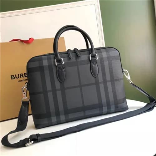[버버리]Burberry 2021 Men's Leather Business,37cm… - 1