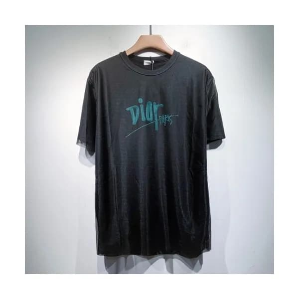 Dior Mm/Wm Casual Crew-neck Short Sleeved Tshirts… - 1