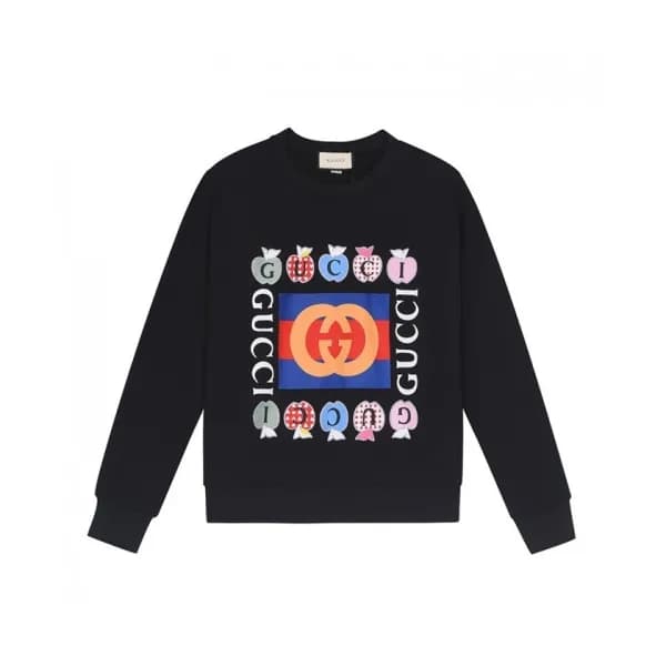 Gucci Mm/Wm Logo Crew-neck Cotton Tshirts Black -… - 1