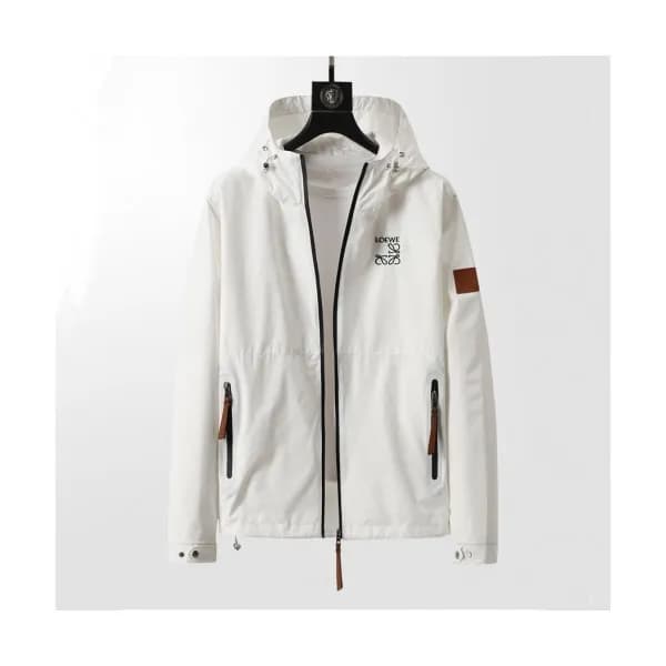 Loewe Mens Logo Casual Jackets White - 로에베 2021 남… - 1