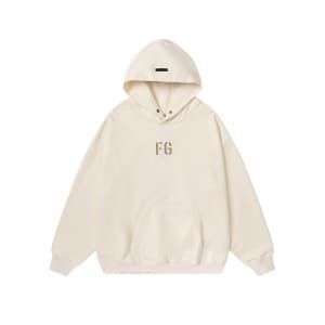 Fear of god Mm/Wm Logo Oversize Cotton Hoodie Ivo…