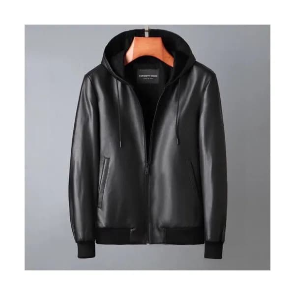 Ermenegildo Zegna Mens Business Leather Jackets B… - 1