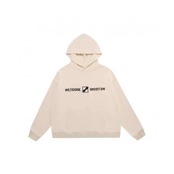 WELLDONE Mm/Wm Retro Logo Hoodie White - 웰던 2021 … - 1
