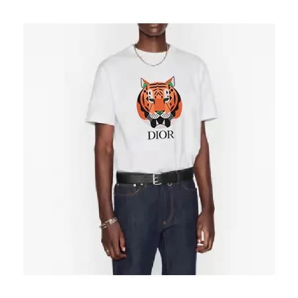 디올 남자 크루넥 화이트 반팔티 - Unisex White Tshirts - dio0167… - 1