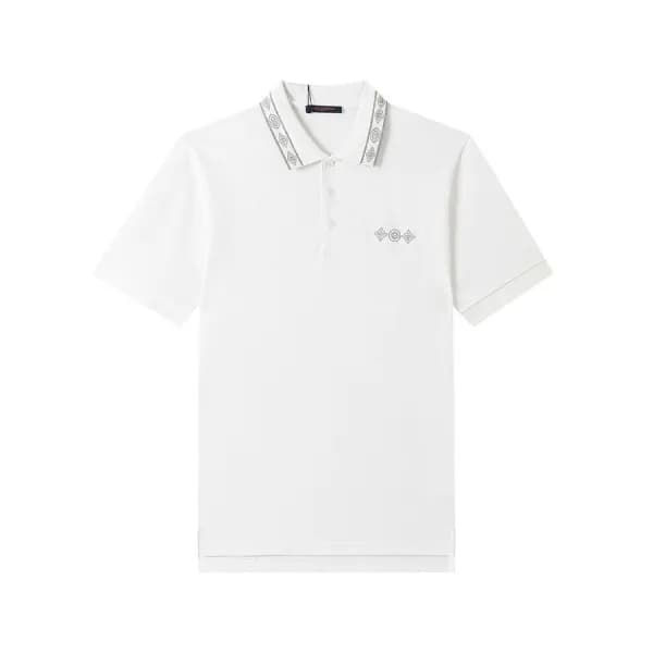 루이비통 남성 화이트 폴로 반팔티 - Mens White Tshirts - lou04158… - 1