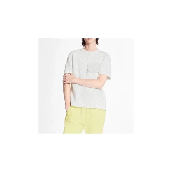 루이비통 남성 화이트 크루넥 반팔티 - Mens White Tshirts - lou0417… - 1