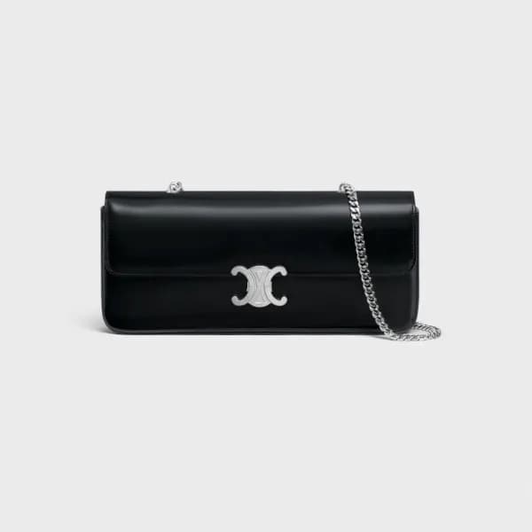 셀린느 여성 Triomphe 블랙 숄더백 - Womens Black Shoulder Bag… - 1