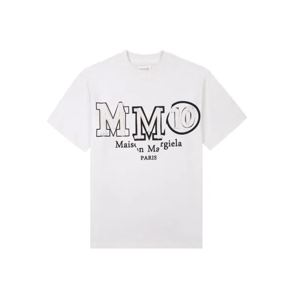 메종마르지엘라 남/녀 크루넥 화이트 반팔티 - Unisex White Tshirts - m… - 1