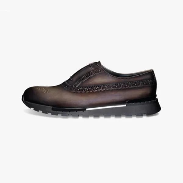 벨루티 남성 클래식 브라운 스니커즈 - Mens Brown Sneakers - ber01… - 1