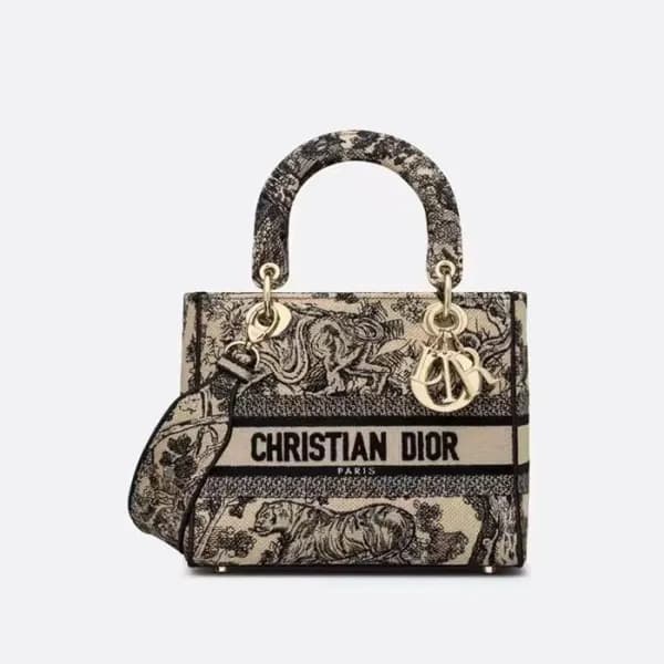 디올 여성 블랙 레이디백 - Dior Womens Black Lady Bag - dio02… - 1