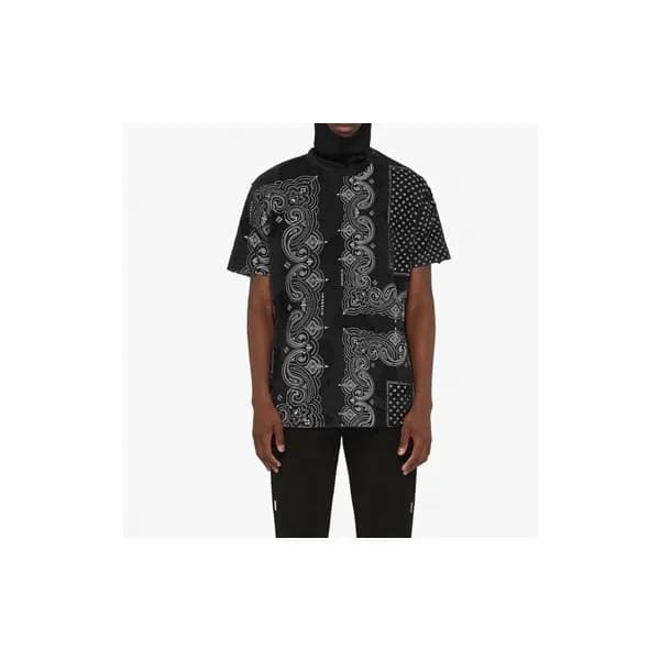 지방시 남/녀 크루넥 블랙 반팔티 - Unisex Black Tshirts - giv082… - 1