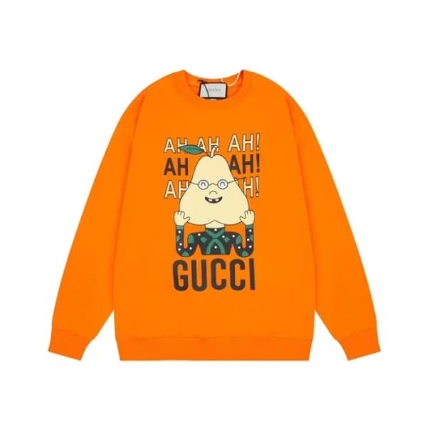 구찌 남성 캐쥬얼 오렌지 맨투맨 - Gucci Mens Orange Tshirts - Gu… - 1