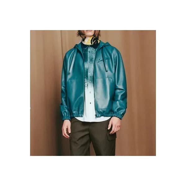 루이비통 남성 블루 가죽 자켓 - Louis vuitton Mens Blue Jackets… - 1