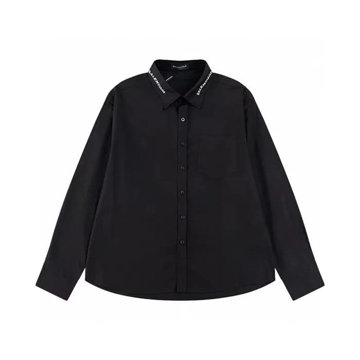 발렌시아가 트렌디 남성 블랙 셔츠 - Balenciaga Mens Black Tshirts… - 1