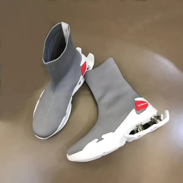 발렌시아가 남성 그레이 하이탑 스니커즈 - Balenciaga Mens Gray Sneak… - 1