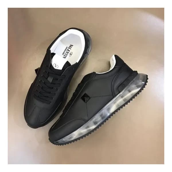 발렌티노 남/녀 모던 블랙 스니커즈 - Valentino Unisex Black Sneak… - 1