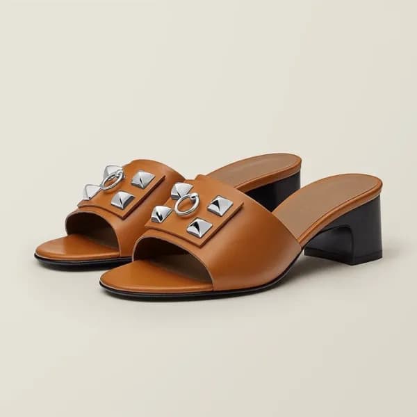 에르메스 여성 시그니처 카멜 뮬 - Hermes Womens Camel Sandals - … - 1