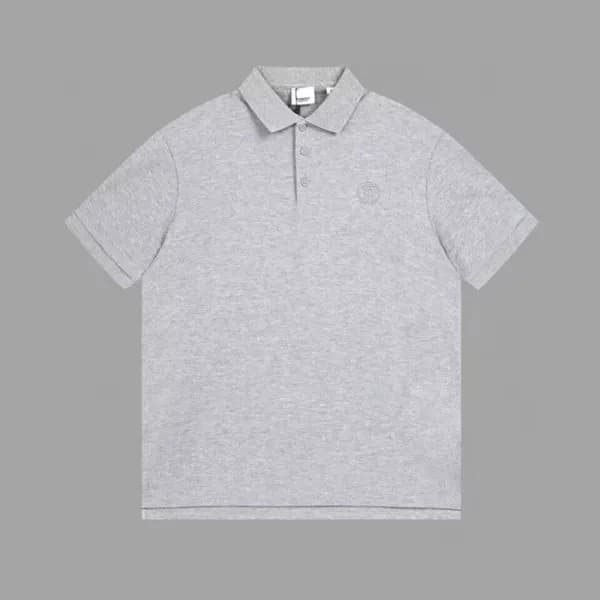 버버리 남성 그레이 크루넥 반팔티 - Burberry Mens Gray Short Slee… - 1