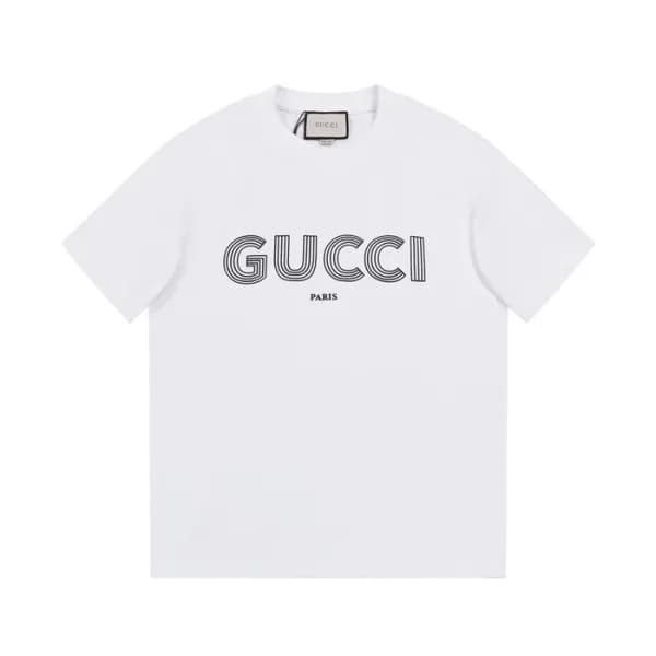 구찌 남/녀 화이트 크루넥 반팔티 - Gucci Unisex White Short slee… - 1