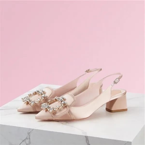로저비비에 여성 베이지 슬링백 - Roger Vivier Womens Beige Sanda… - 1