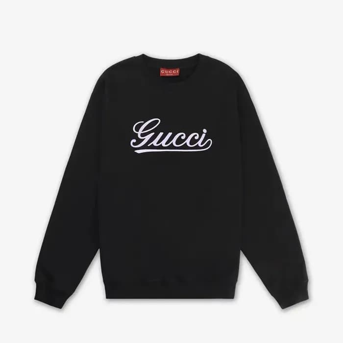 구찌 남성 베이직 블랙 맨투맨 - Gucci Mens Black Tshirts - Gu93… - 1